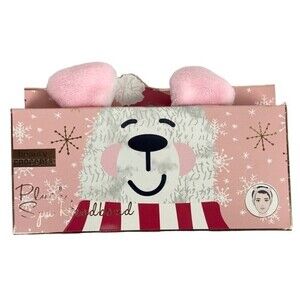 Beauty Concepts Ears Plush Spa Headband Pink Ladies Make Up Headband